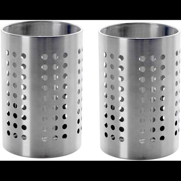 Ikea Caddy Utensils Storage Stainless Steel 7" (2 Pack) - Picture 1 of 3
